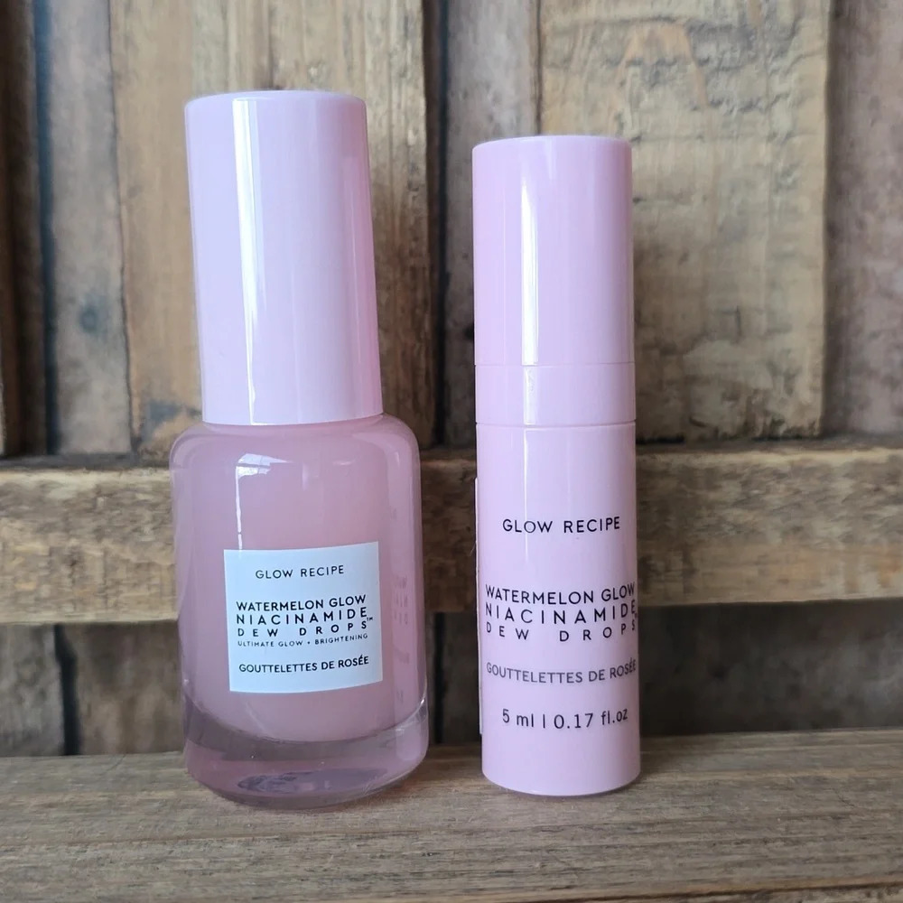 Watermelon Glow Naicinamide Dew Drops HighlighterSerum 10ml & 5ml